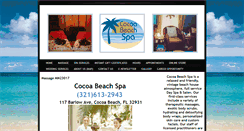 Desktop Screenshot of cocoabeachspa.com